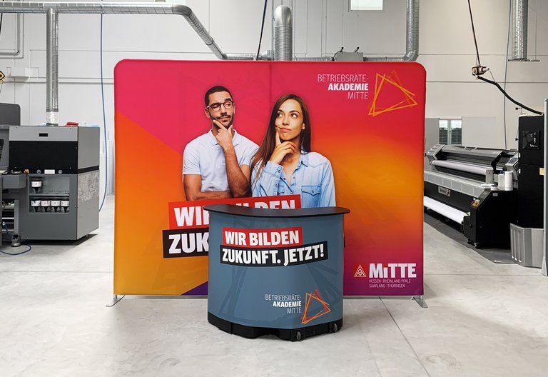 Exhibition wall ZippWall - IG Metall