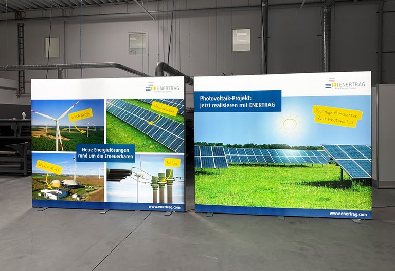 LED exhibition wall ALU STAR - Enertrag SE